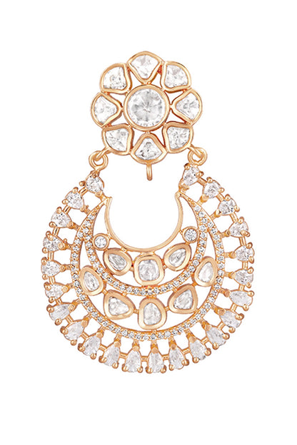 Kundan Polki Embellished Chandbalis 