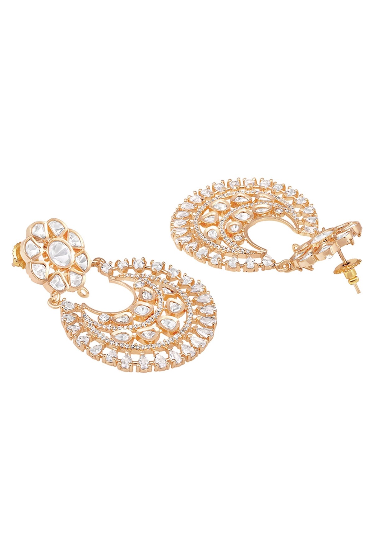 Kundan Polki Embellished Chandbalis 