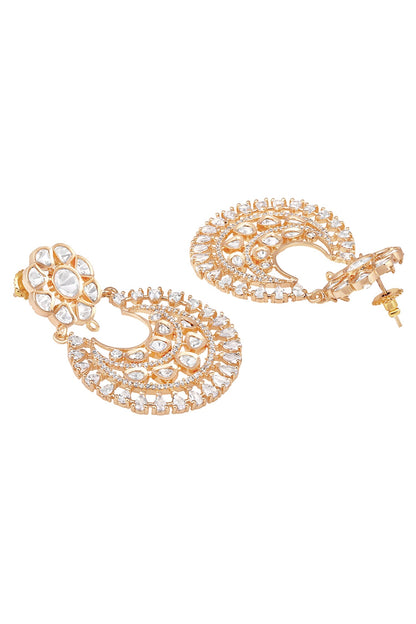 Kundan Polki Embellished Chandbalis 