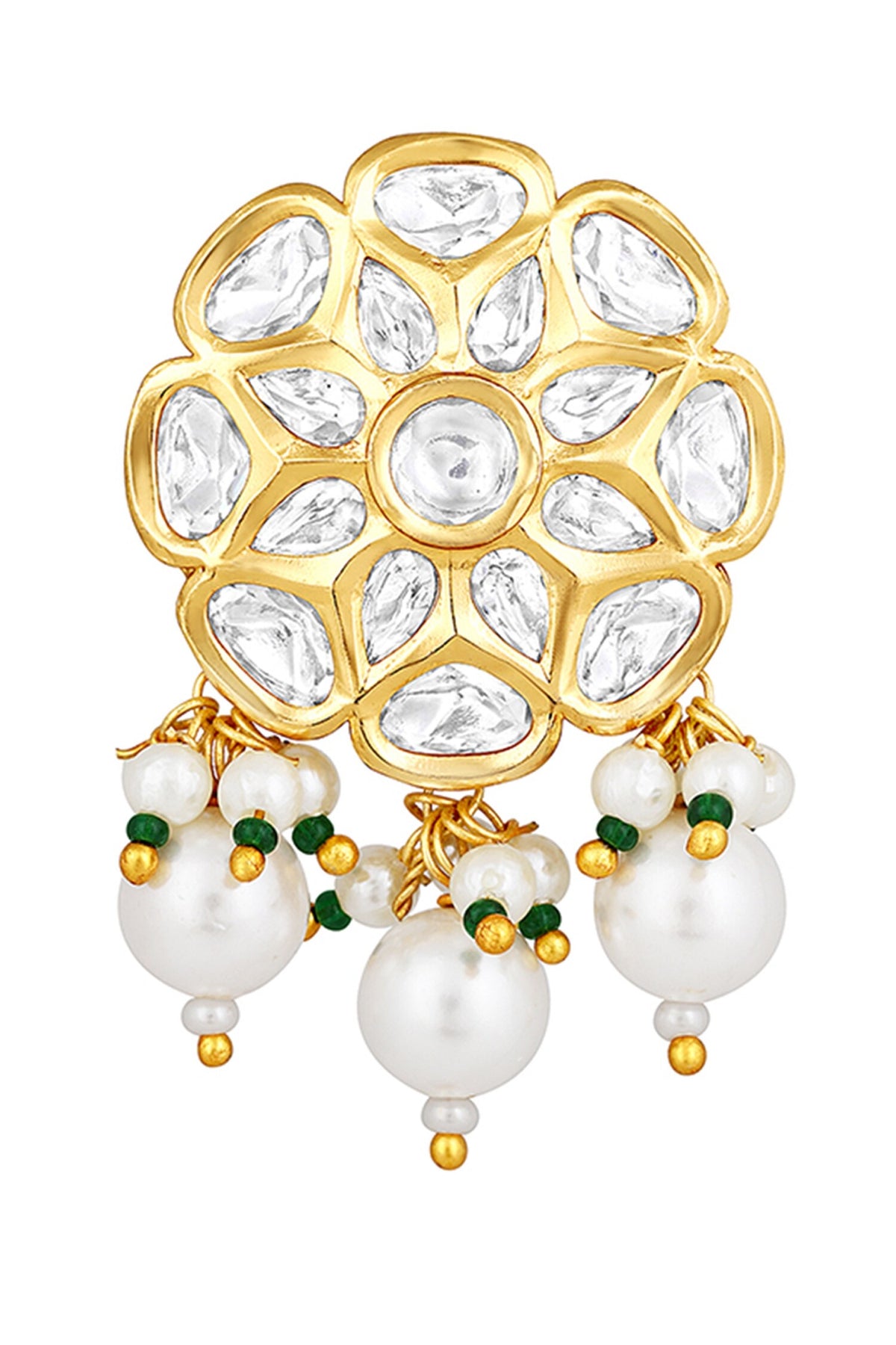 Kundan Polki Embellished Danglers 