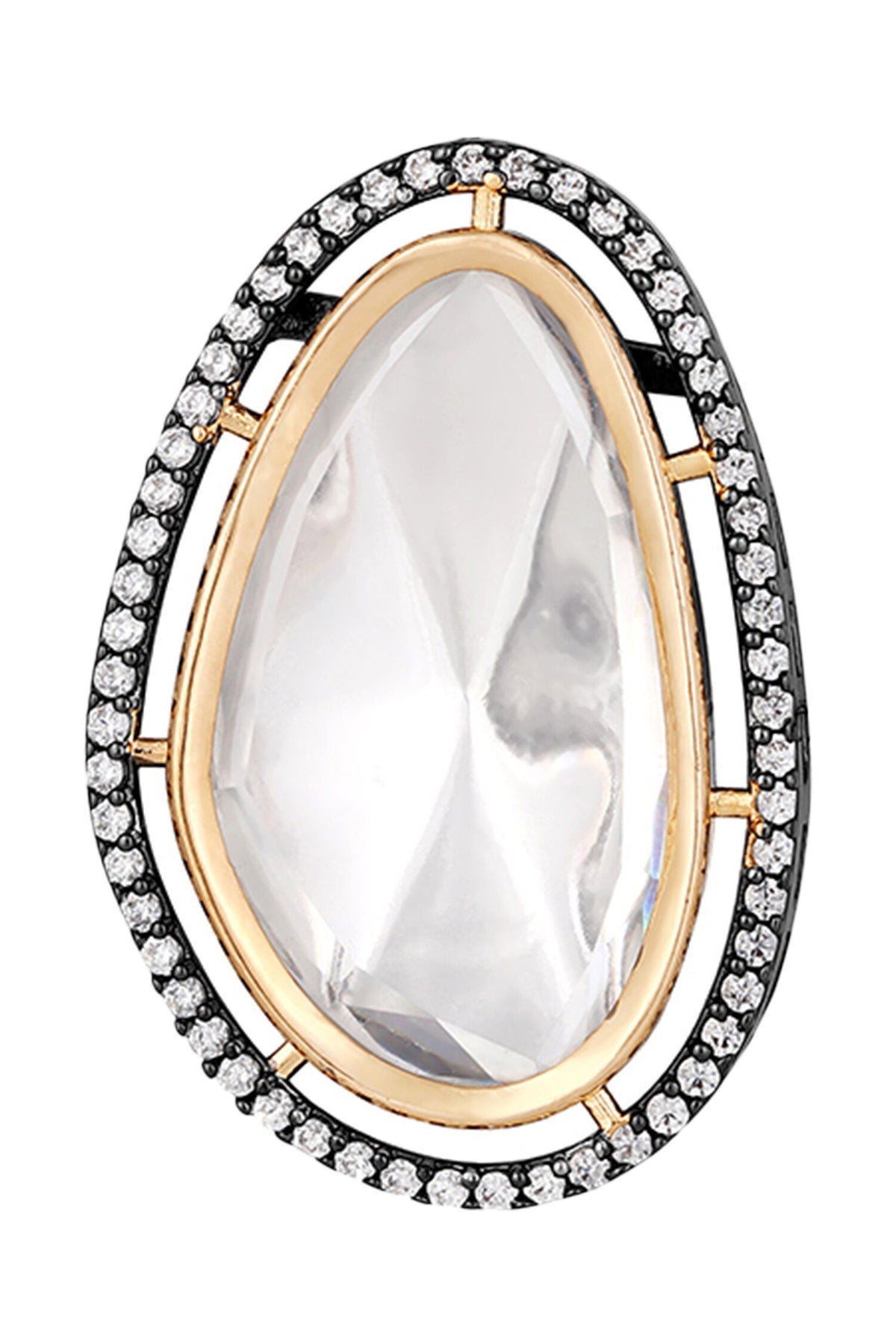 Embellished Moissanite Polki Studs 