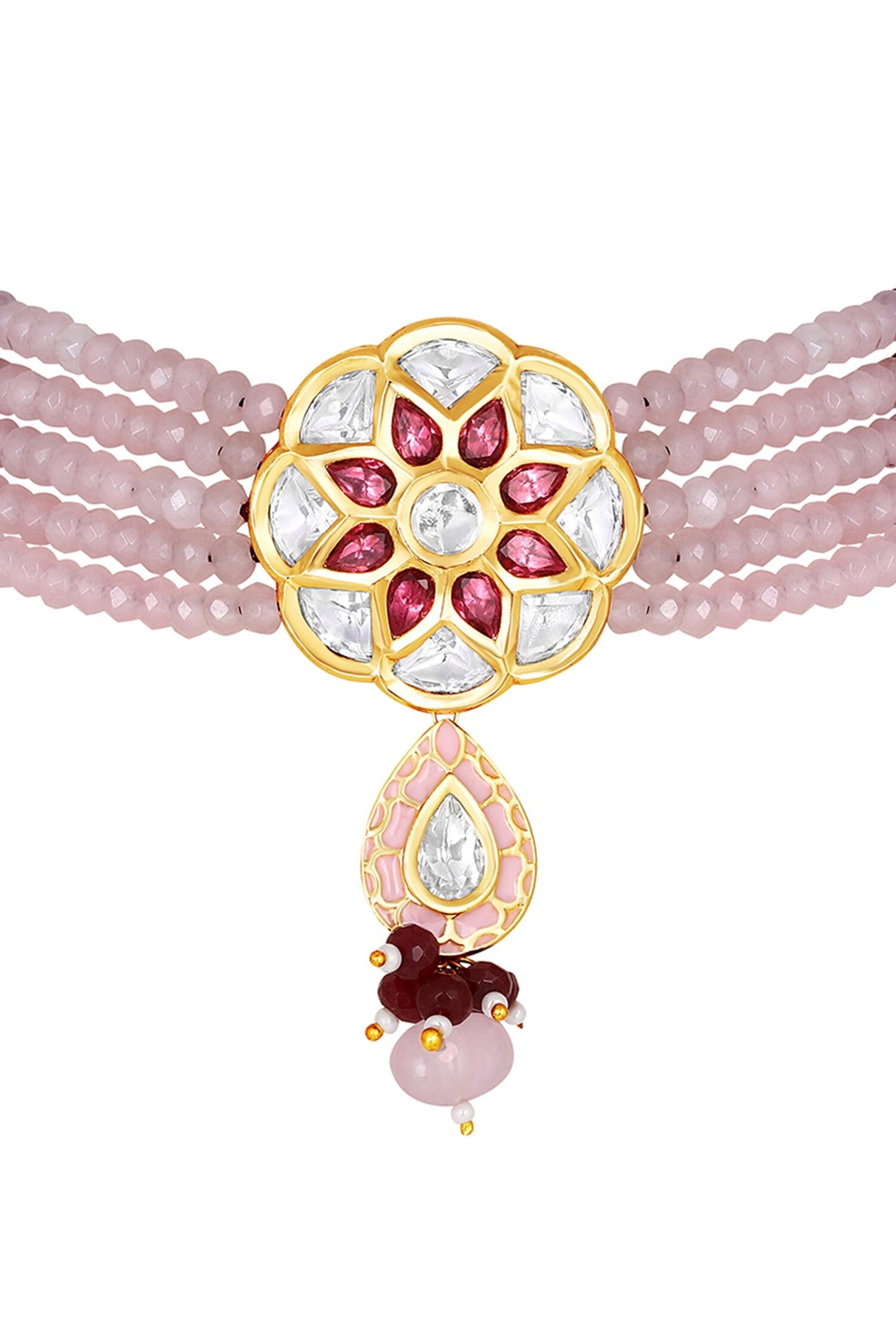 Multi-Layered Beaded Choker Set 