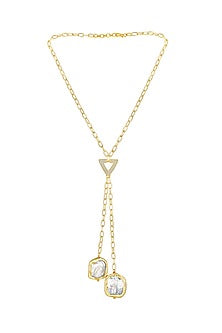 Micro Gold Finish Kundan Polki Necklace