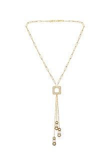 Micro Gold Finish Kundan Polki Necklace