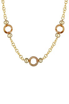 Gold Finish Kundan Polki & Agate Long Necklace