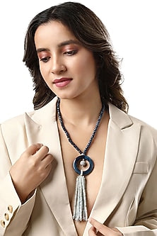 Kundan Polki & Agate Long Necklace