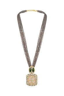 Two-Tone Finish Multi-Colored Onyx Handcrafted Long Necklace
