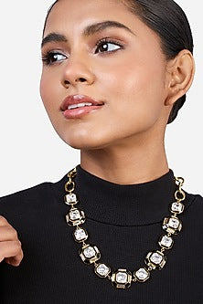Gold Plated Crystal Choker Necklace