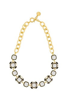 Gold Plated Crystal Choker Necklace
