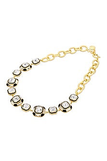 Gold Plated Crystal Choker Necklace