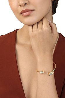 Gold Plated Mirror Cuff Bracelet