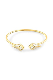 Gold Plated Mirror Cuff Bracelet