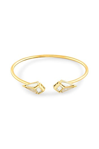 Gold Plated Mirror Cuff Bracelet
