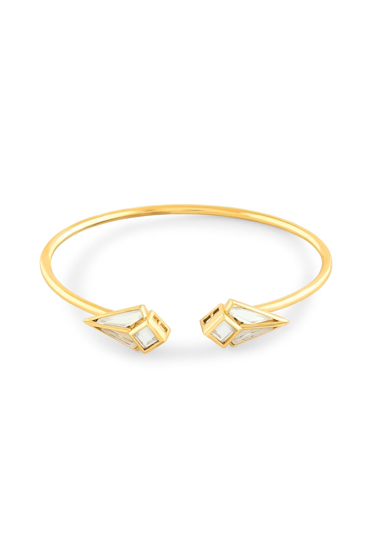 Gold Plated Mirror Cuff Bracelet