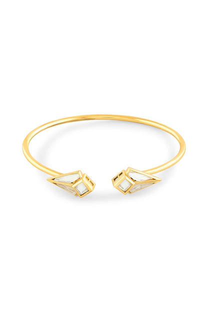 Gold Plated Mirror Cuff Bracelet