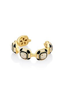 Gold Plated Crystal Cuff