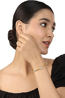 Gold Plated Mirror Cuff Bracelet