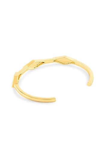 Gold Plated Mirror Cuff Bracelet