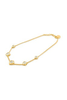 Gold Plated Mirror Choker Necklace