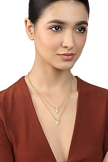 Gold Plated Mirror Layered Necklace