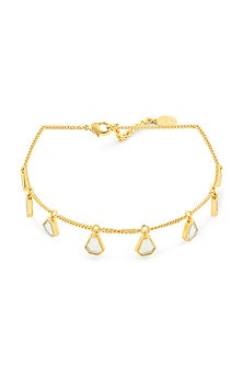 Gold Plated Mirror Choker Necklace