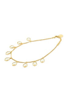 Gold Plated Mirror Choker Necklace