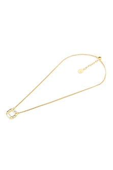 Gold Plated Mirror Chain Link Long Necklace