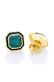 Gold Plated Crystal Stud Earrings