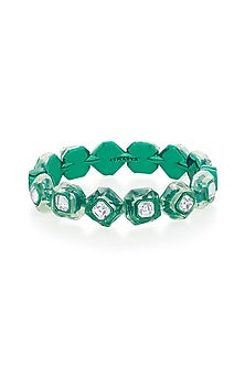 Green Crystal Bangle