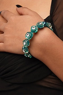 Green Crystal Bangle