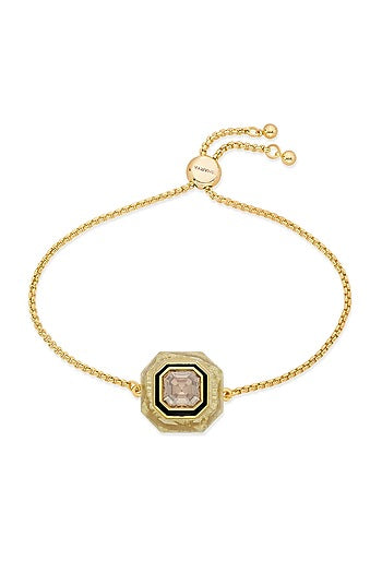 Gold Plated Crystal Enameled Bracelet