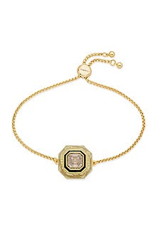 Gold Plated Crystal Enameled Bracelet