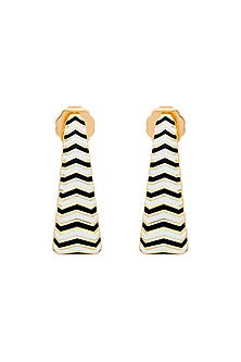 Gold Plated Multi-Colored Crystal Hoop Earrings