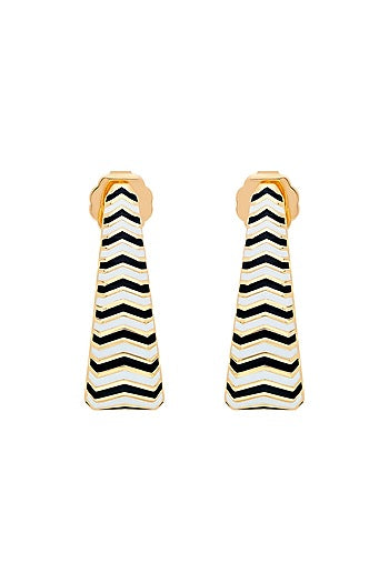 Gold Plated Multi-Colored Crystal Hoop Earrings