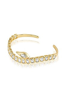 Gold Plated Mirror Open Cuff