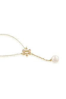 Gold Plated Mirror Punk Tennis Y Necklace
