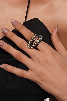 Gold Plated Mirror Ring