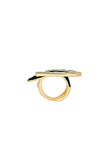 Gold Plated Mirror Ring