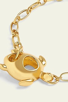 Gold Plated Synthetic Stone Bracelet