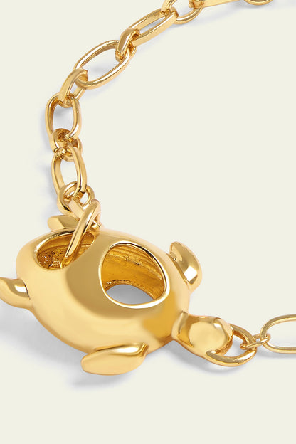 Gold Plated Synthetic Stone Bracelet