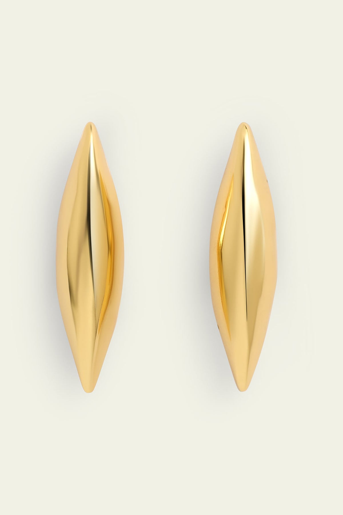 Gold Plated Synthetic Stone Stud Earrings