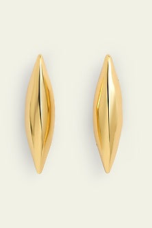Gold Plated Synthetic Stone Stud Earrings