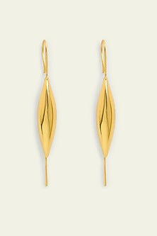Gold Plated Synthetic Stone Two-Way Stud Earrings