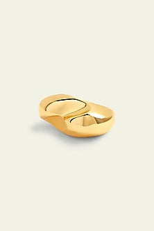 Gold Plated Synthetic Stone Heart Ring