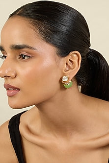 Gold Plated Crystal Stud Earrings