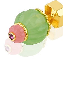 Gold Plated Crystal Stud Earrings