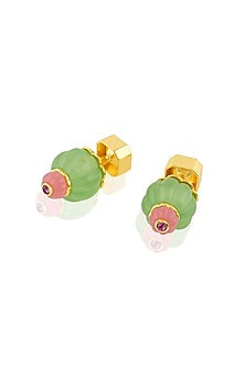 Gold Plated Crystal Stud Earrings