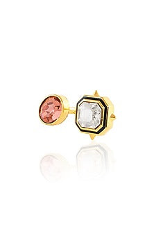 Gold Plated Multi-Colored Crystal Ring