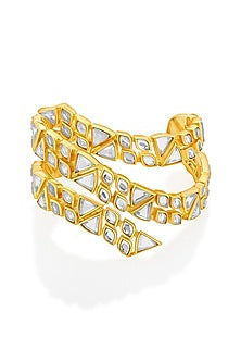 Gold Plated Mirror Cuff