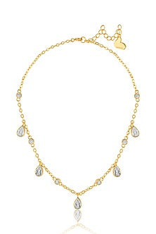 Gold Plated Crystal Zirconia Necklace